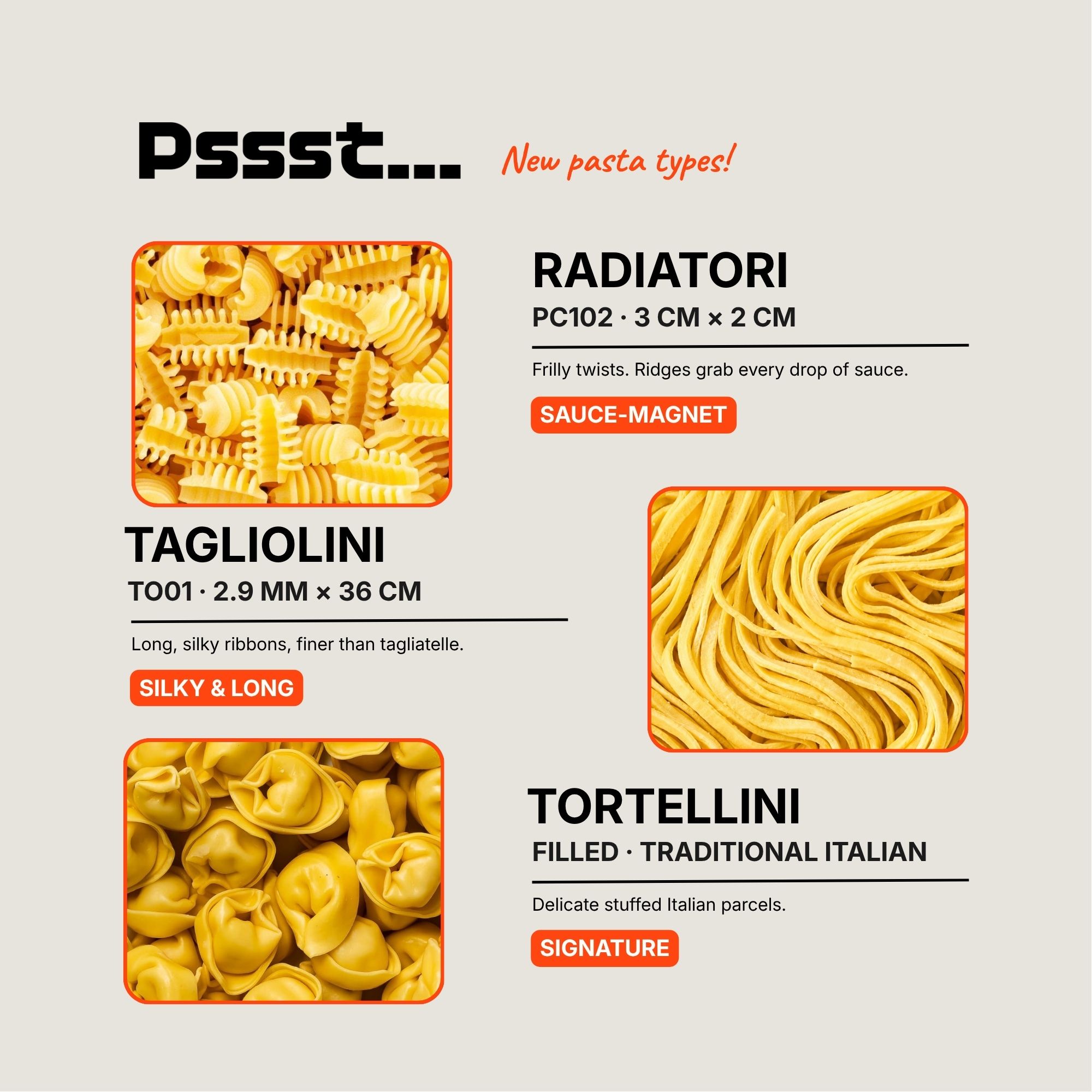 New Pasta!
